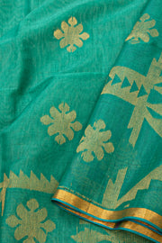 Green Bengal Handwoven Cotton Saree 10077685