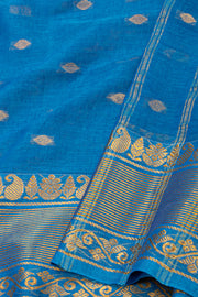 Blue Bengal Handwoven Cotton Saree 10077687
