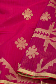 Pink Bengal Handwoven Cotton Saree  10077691