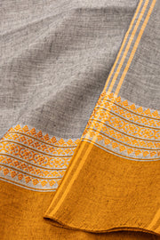 Grey Bengal Handwoven Cotton Saree 10077700