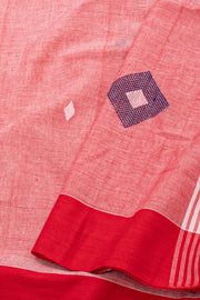 Pink Bengal Handwoven Cotton Saree 10077704