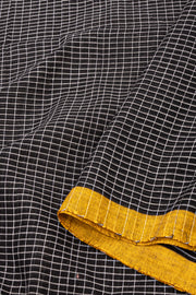 Black Bengal Handwoven Cotton Saree  10077709