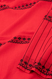 Red Bengal Handwoven Cotton Saree 10077711