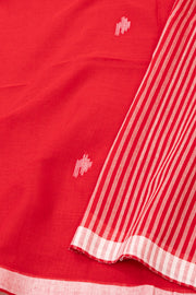 Red Bengal Handwoven Cotton Saree 10077712