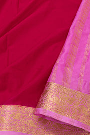 Magenta Pink Mysore Semi Crepe Silk Saree 10077781