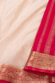 Cream Mysore Semi Crepe Silk Saree 10077790