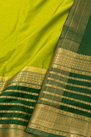 Green Mysore Semi Crepe Silk Saree 10077816