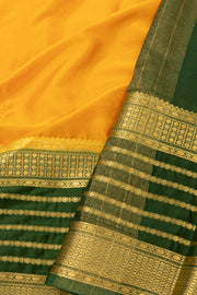 Yellow Mysore Semi Crepe Silk Saree 10077819
