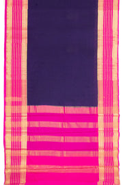 Deep Voilet Semi Mysore Crepe Silk Saree 10077823