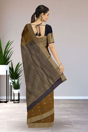 Brown Kanjivaram Pure Silk Saree 10076070