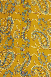 Yellow Half Sleeve Ajrakh Printed Cotton Mens Shirt 10071088