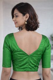 Green Kanjivaram Soft Silk Blouse 10076990
