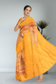 Orange Kanjivaram Pure Silk Saree 10076110