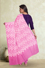 Purple Bandhani Mukaish Embroidery 3 -  Piece Salwar Suit Material 10075470