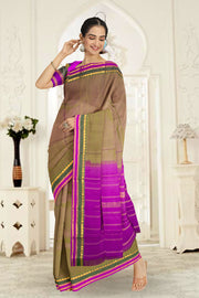  Moss Green Kanjivaram Silk Saree 10075607