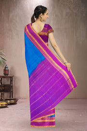 Blue Kanjivaram Pure Silk Saree 10076078
