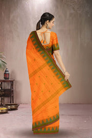 Yellow Handloom Chettinad Cotton Saree Without Blouse 10075131