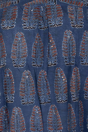 Blue Full Sleeve Ajrakh Printed Cotton Mens Shirt 10071163