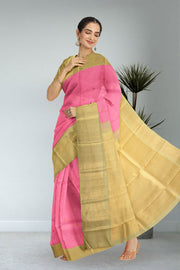Pink Kanjivaram Pure Silk Saree 10076129