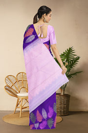Royal Purple Zari Kanjivaram Silk Saree 10063083