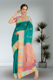 Blue Handloom Kanjivaram Soft Silk Saree 10075674