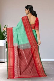 Green Gadwal Kuttu Silk Saree 10075442