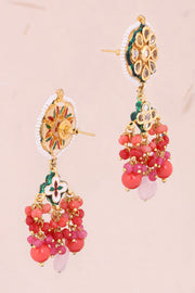 Handcrafted Cluster Beads Drop Jhumka Earrings 10069658
