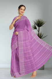 Kanjivaram Vegan Viscose Silk Saree Passion Pink Color Block Design 10075563