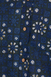 Green Full Sleeve Jahota Printed Cotton Mens Shirt 10073160