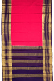 Bright Pink Semi Mysore Crepe Silk Saree 10077824 