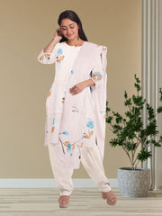 White Hand Painted Co-ord Set 10072962