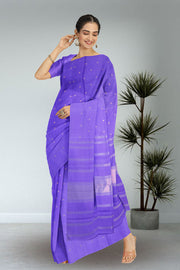 Medium Purple Kanjivaram Silk Saree 10075616