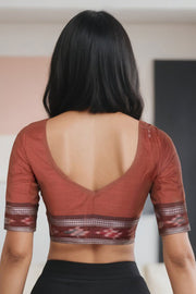 Brown Odisha Cotton Blouse 10072443