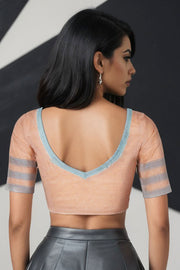  Beige Andhra Cotton Blouse 10074421