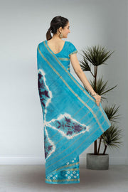 Purple Handcrafted Sungudi Cotton Saree 10074928