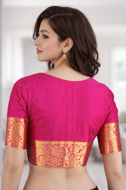 Pink Kanjivaram Soft Silk Blouse 10076983