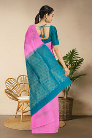 Orchid Pink Handloom Kanjivaram Soft Silk Saree 10063245