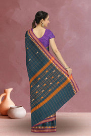 Green Handloom Chettinad Cotton Saree 10072644