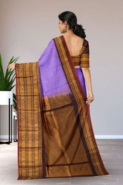 Purple Gadwal Kuttu Silk Saree 10075411