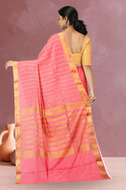 Pink Mysore Crepe Silk Saree 10064331
