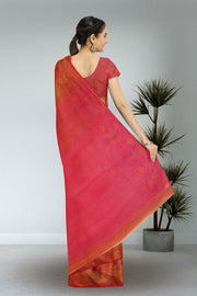 Brown Bengal Handwoven Jamdani Style Cotton Saree 10075349