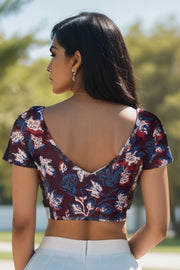 Multicolour Jahota printed Cotton Blouse 10074492