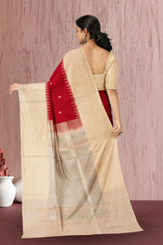 Red Gadwal Kuttu Silk Saree 10075444