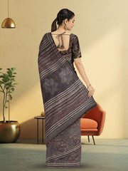 Judge Grey Jahota Print Kota Cotton Saree 10074193