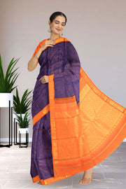 Blue Gem Vaira Oosi Kanjivaram Silk Saree 10075645