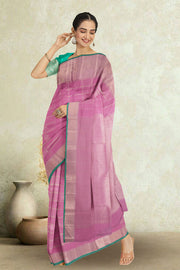 Wild Orchid Monotone Kanjivaram Silk Saree 10075619