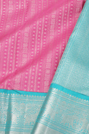 Pink Korvai Kanjivaram Silk Saree 10077922