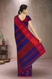 Blue Bengal Handwoven Cotton Saree 10075302