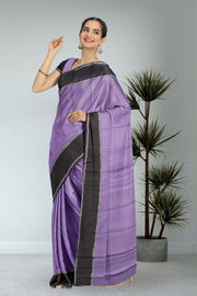 Purple Kanjivaram Vegan Silk Saree 10075558