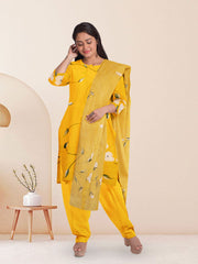 Yellow Hand Painted Co-ord Set 10072983